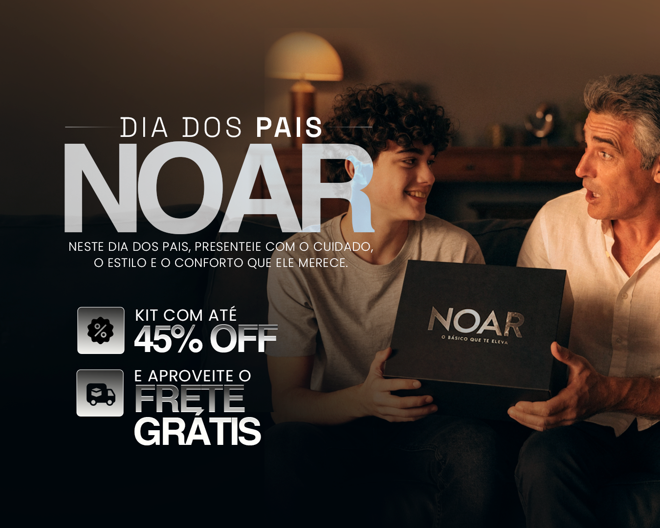 Modelo usando T-Shirt NOAR em algodão egípcio premium